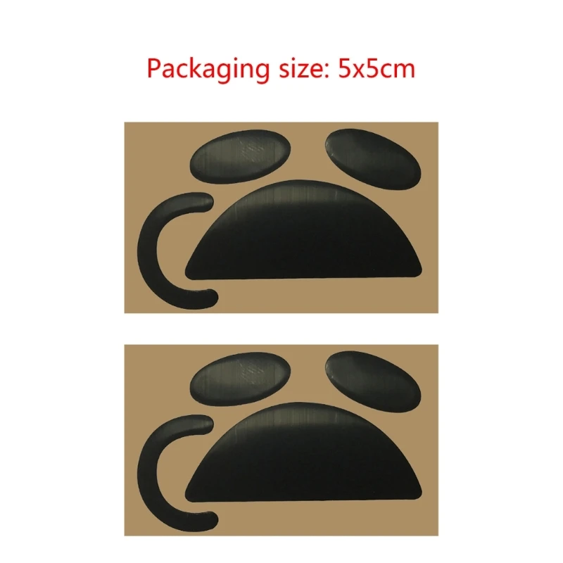 Прочные коньки для мыши, подушечки для ног для мыши G90/G100S, наклейка с изогнутыми краями, легкие подушечки, гладкая точность