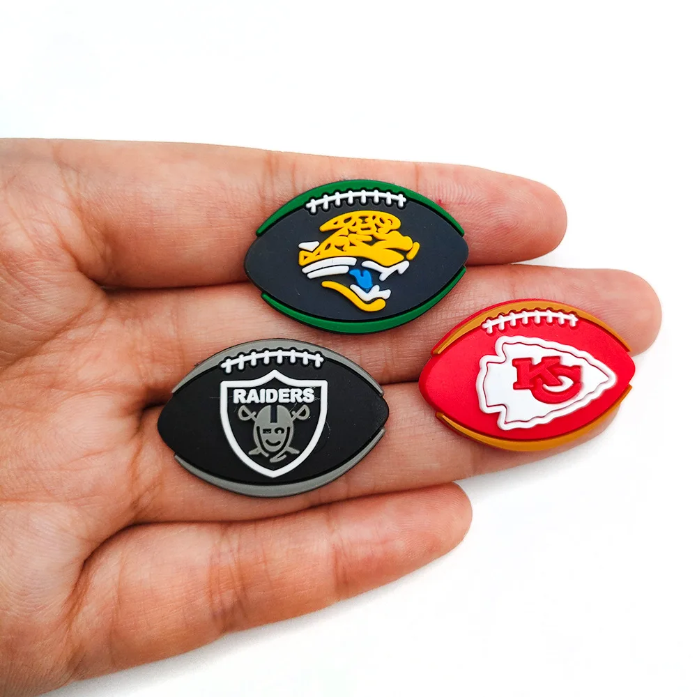 American Football Collection Shoe Charms DIY Shoe Decorations Accessories Decorations Sandal Decorate for Crocs Kids Gift