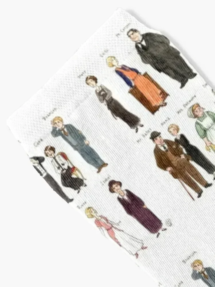 Downton A. Portraits Socks anti slip football summer funny gifts Run Socks Male Women's