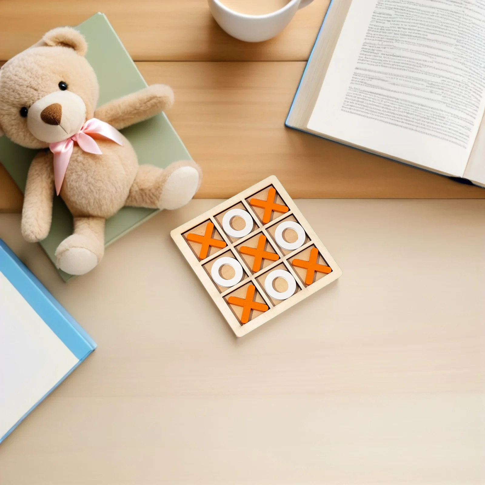 مجموعتان من لعبة إصبع القدم الخشبية للأطفال، لعبة الشطرنج التعليمية، لعبة الطاولة المفضلة للحفلات، ألعاب ألغاز تفاعلية للعائلة #3