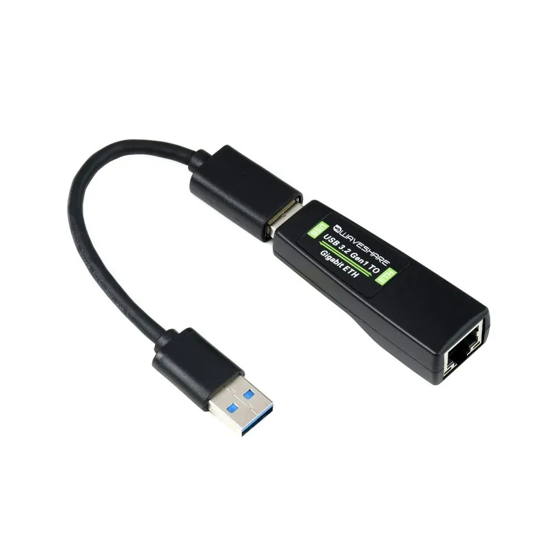 Waveshare USB 3.2 Gen1 إلى وحدة جيجابت ETH محرك الحرة متوافق مع Win7/8/8.1/10 ماك لينكس أندرويد