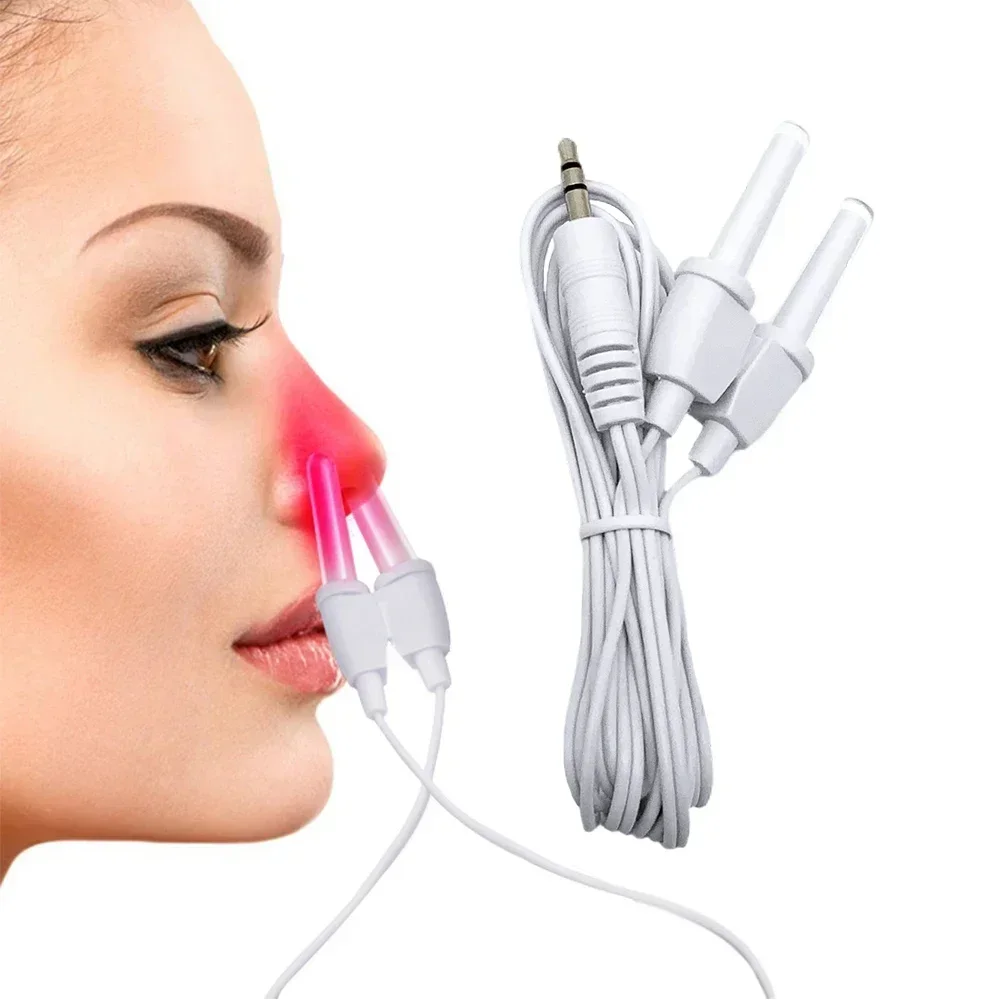 Wire for Laser Nose Rhinitis Sinusitis Cure Therapy Massage Machine Nose Massage Hay Fever Low Frequency Pulse Care Treatment