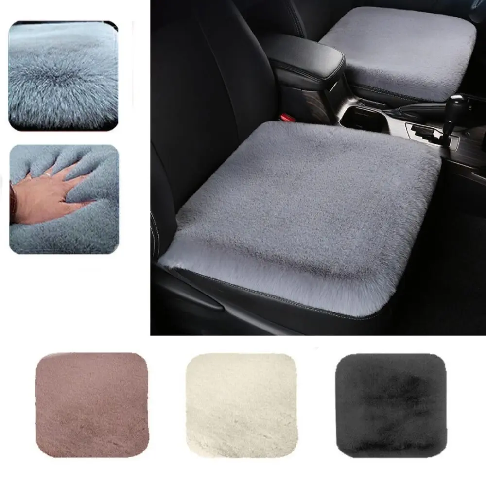 Universal Soft Winter Anti-slip Warm Car Seat Cover Seat Protector Car Cushion imitation rabbit fur