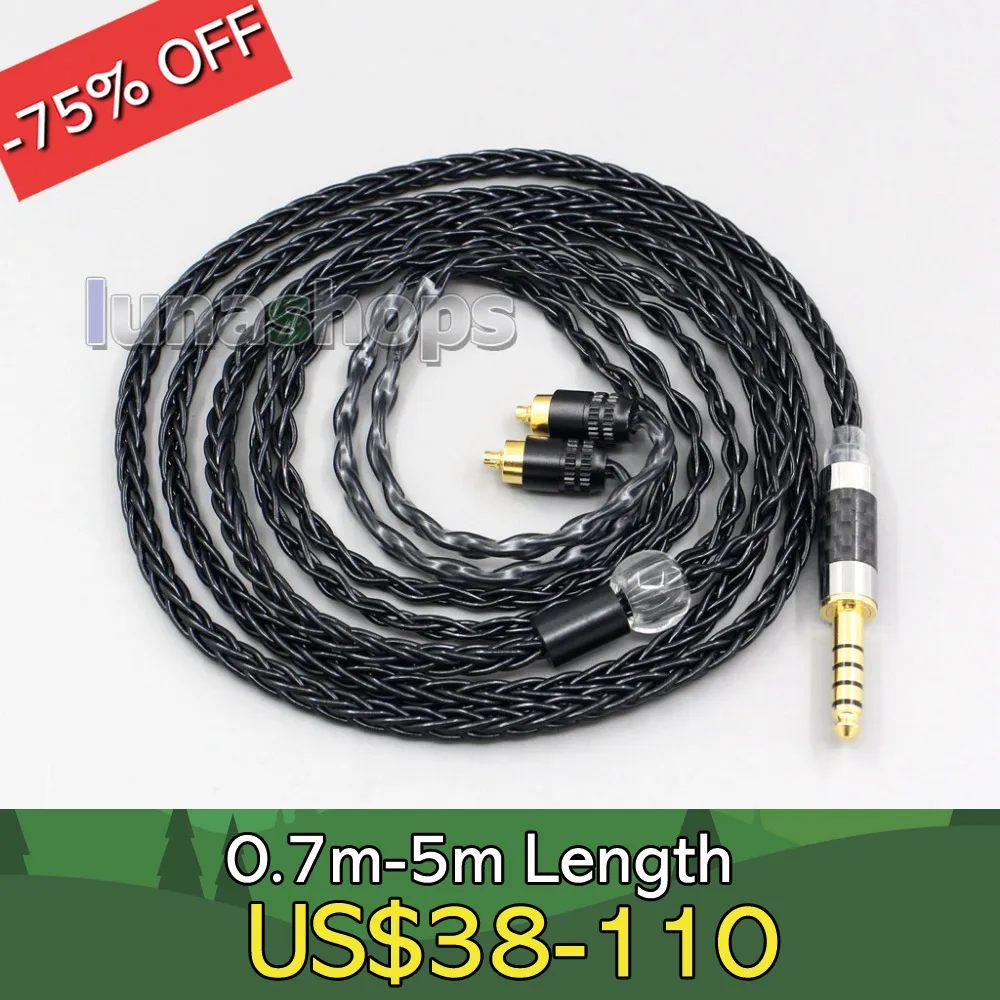 

2.5mm 3.5mm XLR Balanced 8 Core OCC Silver Mixed Headphone Cable For Sony IER-M7 IER-M9 IER-Z1R LN006471