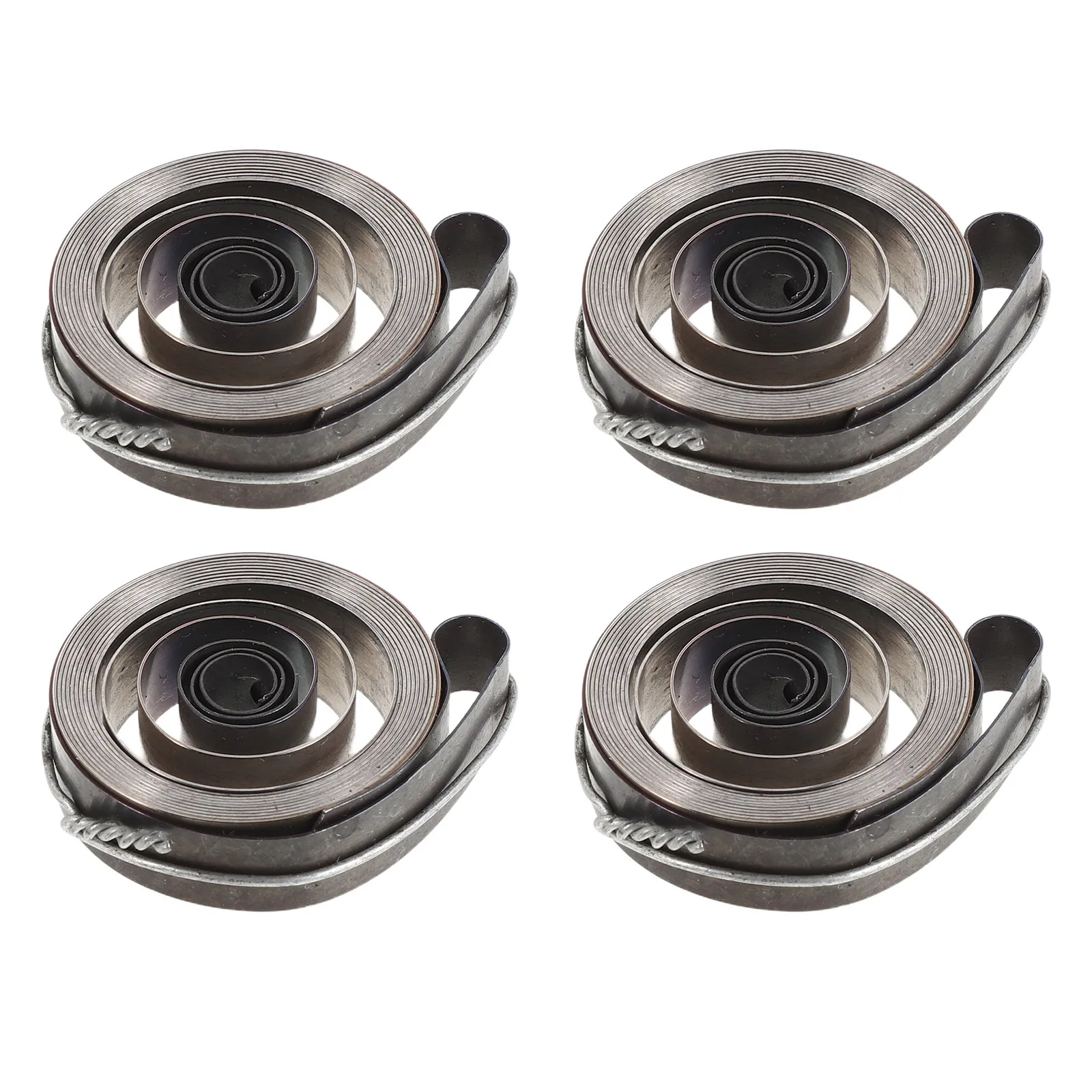 4Pcs Mechanical Clock Mainspring Universal Replacement Steel Clock Power Spring Repair Insert Vintage Wind-Up Timepiece Silent