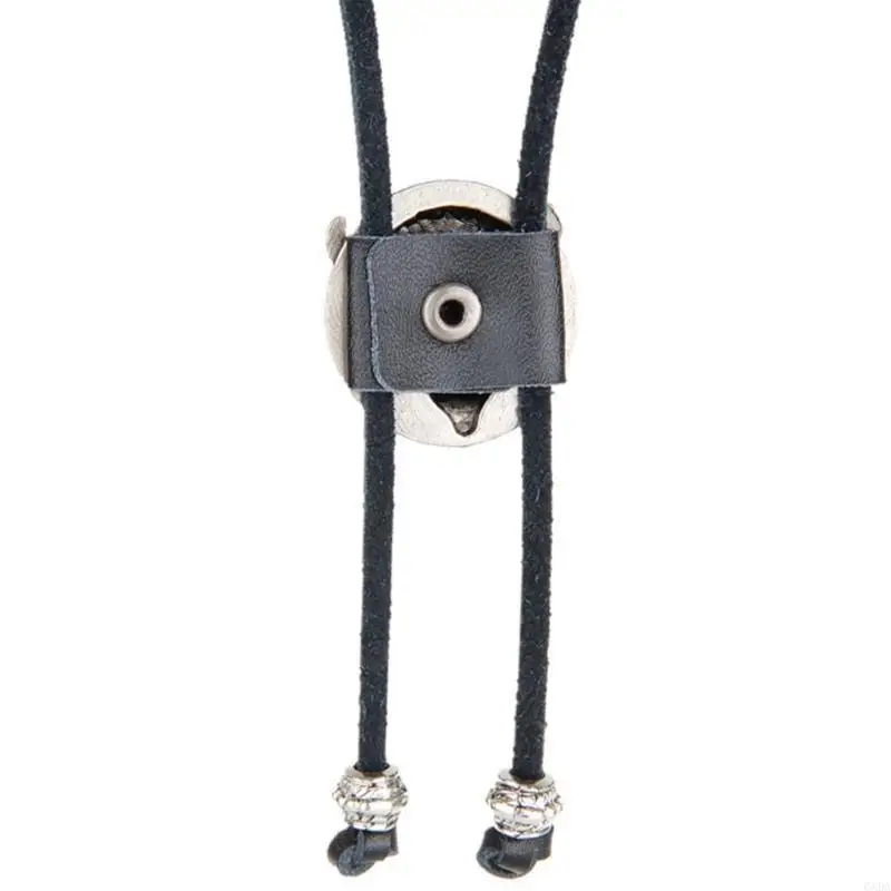 Bolo Tie Western Cowboy Dress Shirt Accessory Jewelry Bolo-ties Necktie Necklace 6XDA