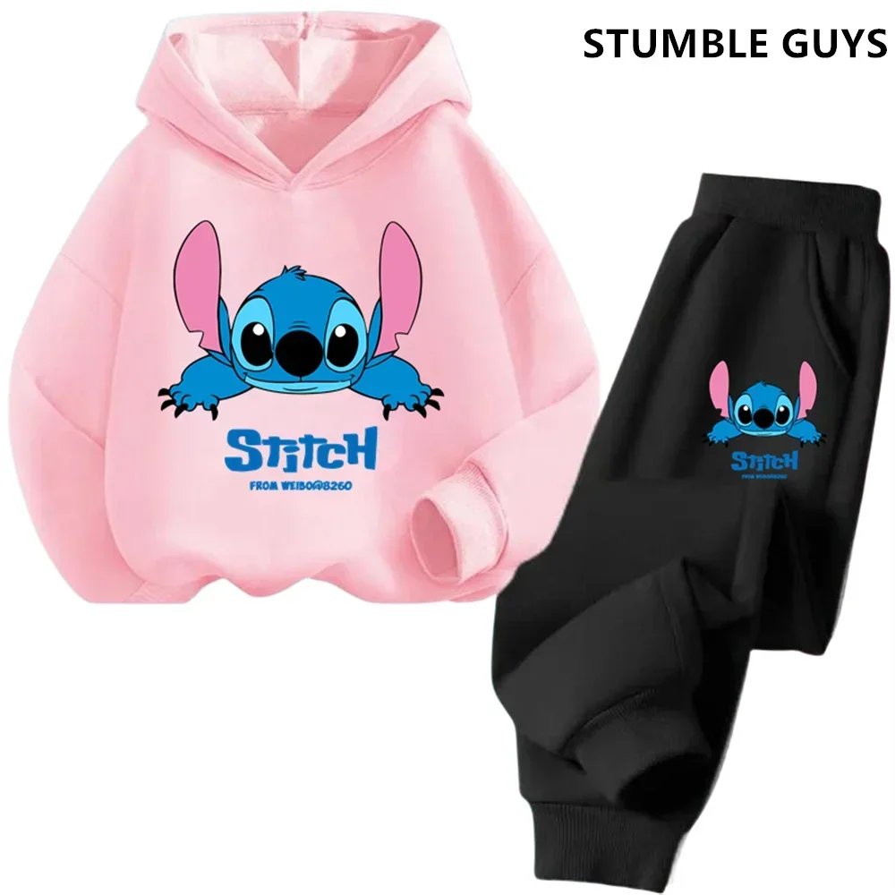 

Disney Stitch Children's Street Fashion Sweater Boys Girls Tops Children's Sports Trucksuit Pullover Outdoor Sports Sonic Hoodie