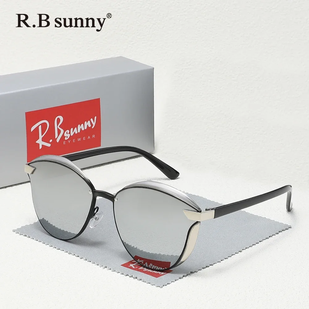 

Поляризованные солнцезащитные очки, женские стильные зеркальные солнцезащитные очки «кошачий глаз» для женщин, очки для путешествий и вождения, аксессуар UV400