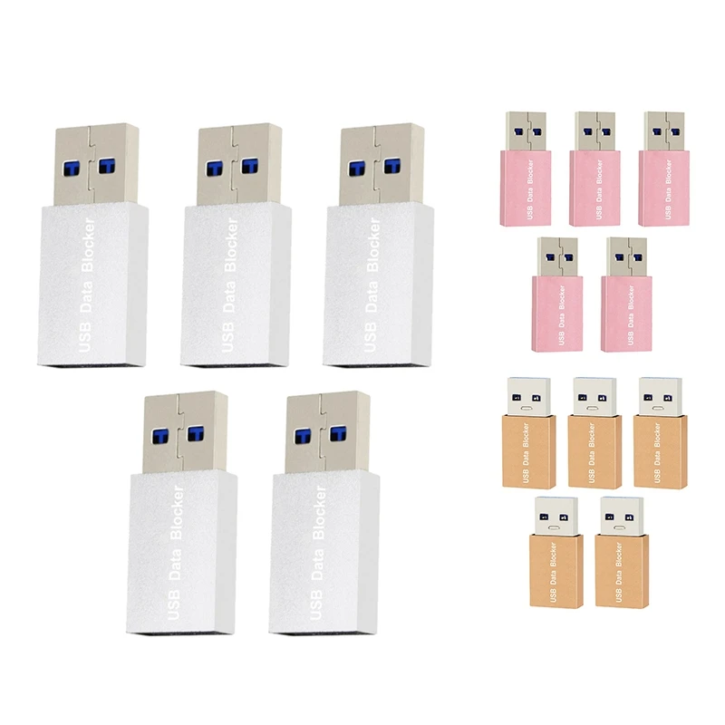 5PCS USB Data Blocker Charge-Only USB Blocker Adapter For Blocking Data Sync Protect Against Juice Jacking