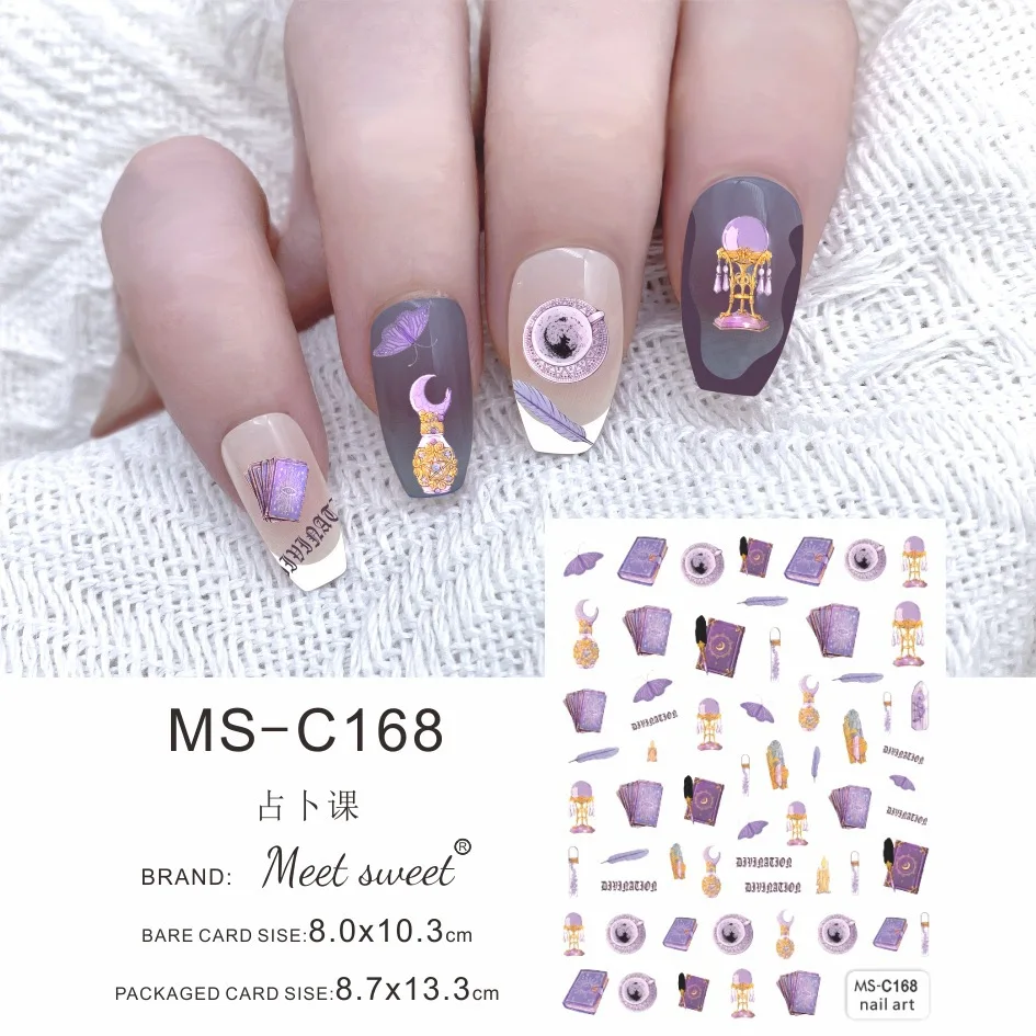 Movie Surrounding Magic Academy Nail Sticker Cartoon Series Character Girls Diy Nail Decoration Materials Back Adhesive Easy