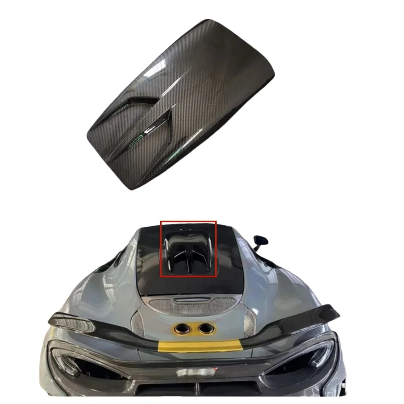 Car Decoration Accessories Exterior Carbon Fiber N Style Air Intake Scoop Roof Vent For McLaren 540C 570S