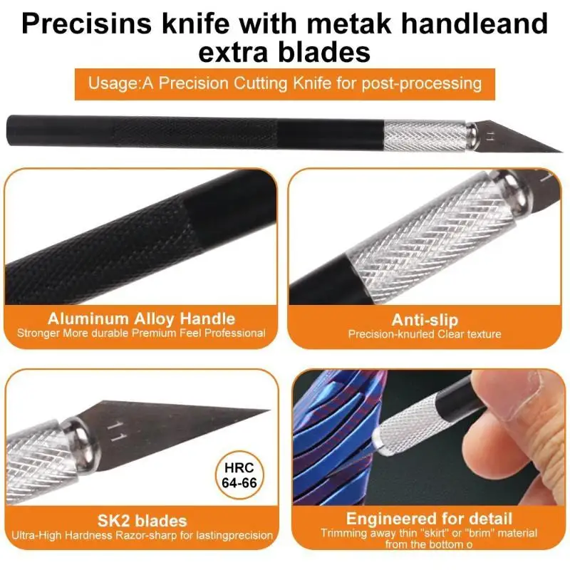 3D Printer Maintenance Tool Kit 39/42/46PCS Complete Accessory Set with Scraper Brushes for 3D Printer Tuning