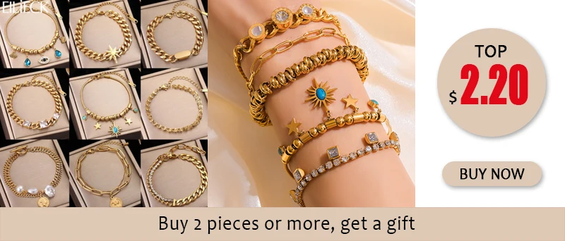 EILIECK 316L Edelstahl Einfache Zirkonia-Kettenarmbänder für Damen Wasserdicht Luxuriöser Glitzer Stilvoller Charm-Schmuck Geschenke – Detail 6