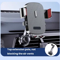 Gravity Car Phone Holder Air Vent Telescopic Car Phone Mount 360 Rotating Outlet Support For iPhone Xiaomi GPS Universal Stand