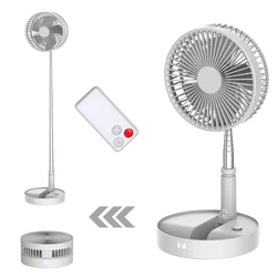 UNITEDTIME Desk and table fan, Foldable Fans Portable Travel Fan Battery Operated or USB Powered,Adjustable Height,My Foldaway