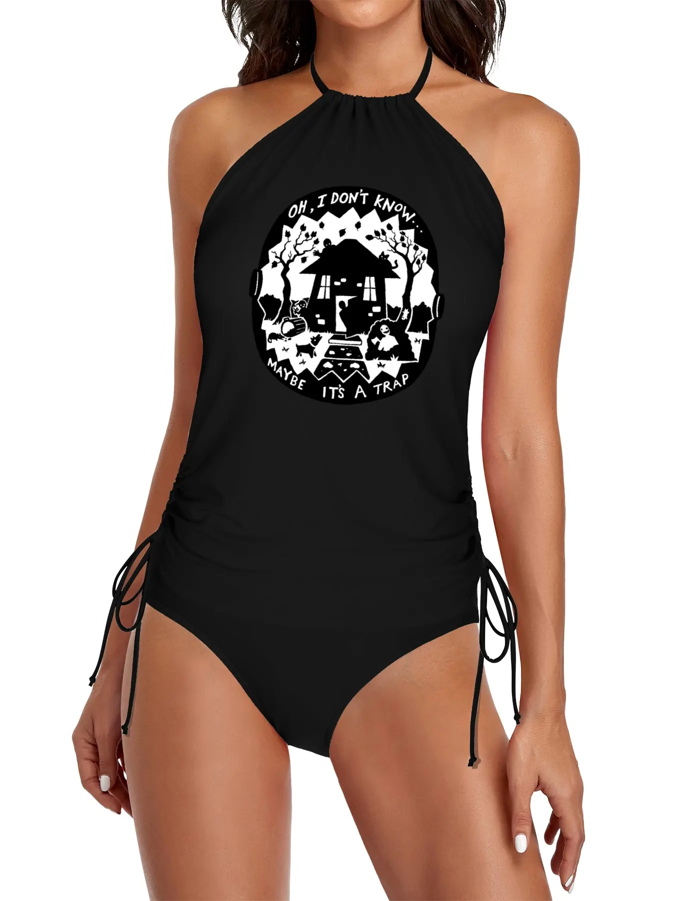 

Dog at the Door - Illustrated lyrics - Aesop Rock Split Swimsuit Set summer women set Swimsuit black Woman summer outfit