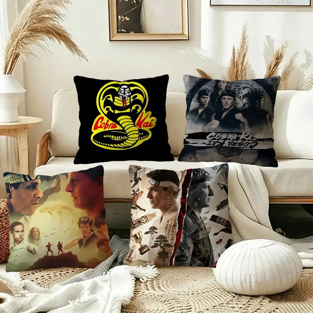 Movie Cobra Kai Pillow Gift Home Office Decoration Bedroom Sofa Car Cushion Cover case 45x45