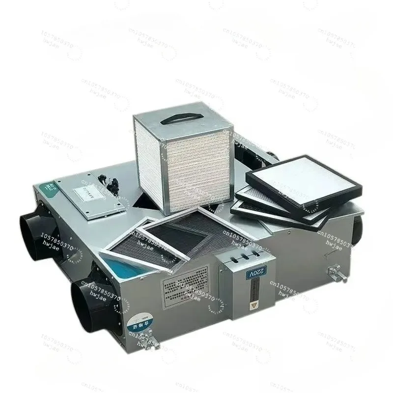 Ceiling Fresh Air System Hot Pot Shop Two-way Flow Fresh  Ventilator 1000 Volume Full Heat Exchanger Fresh Air Fan