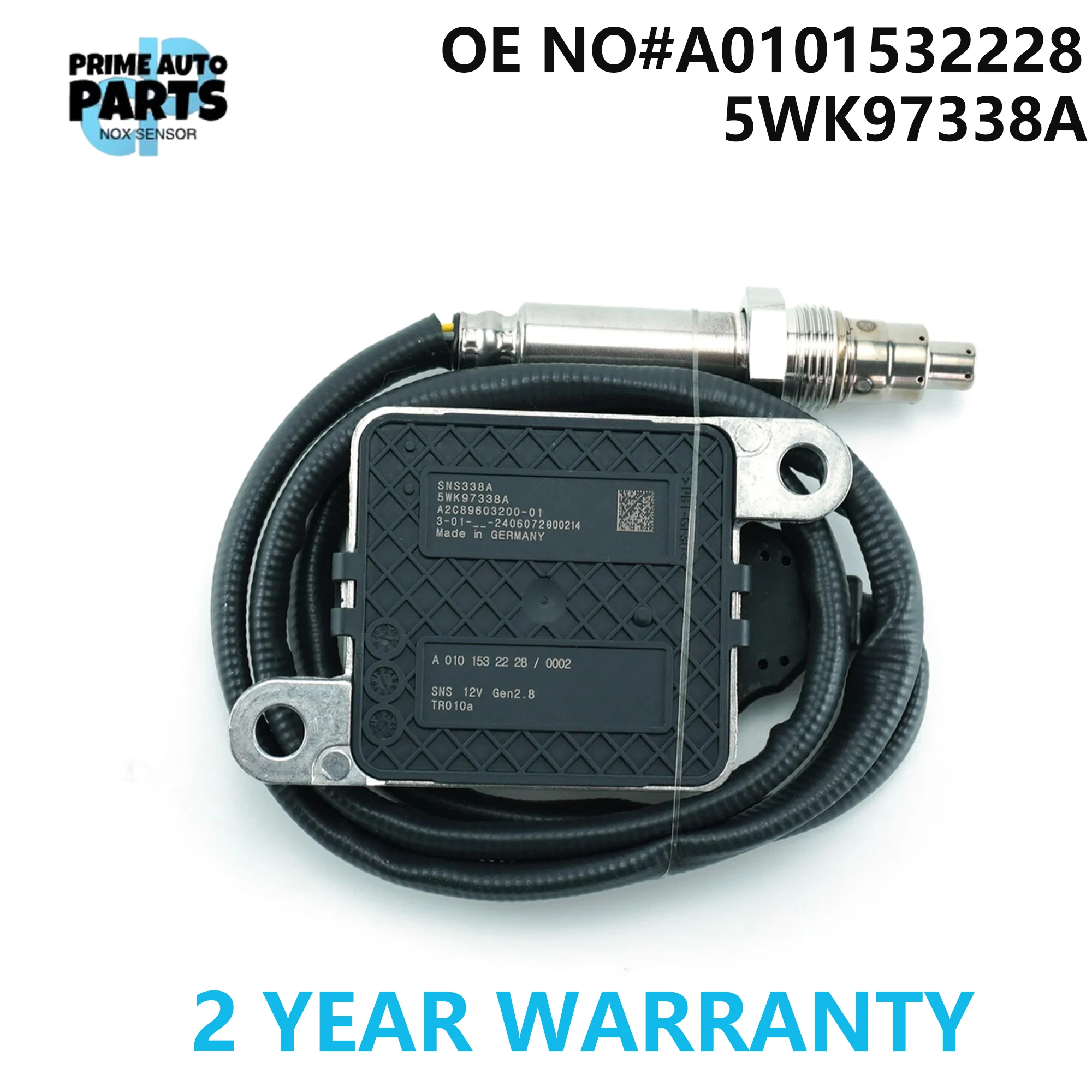 

NOx sensor 5WK97338A A0101532228 a0101532228 Nitrogen Oxygen Sensor For Mercedes Benz For Detroit DD13 DD15 DD16 Freightliner Ca