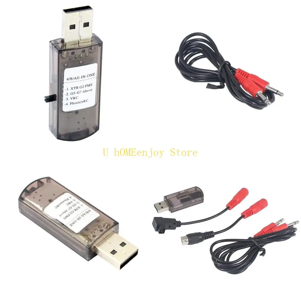 B0KF Upgraded USB Flight Control Plastic USB Flight Simulators Support 5.0