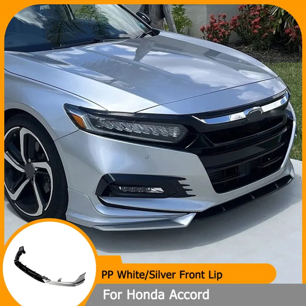 

Car Front Bumper Lip Spoiler for Honda Accord 2018-2020 ABS Front Lip Chin Apron Body Kits