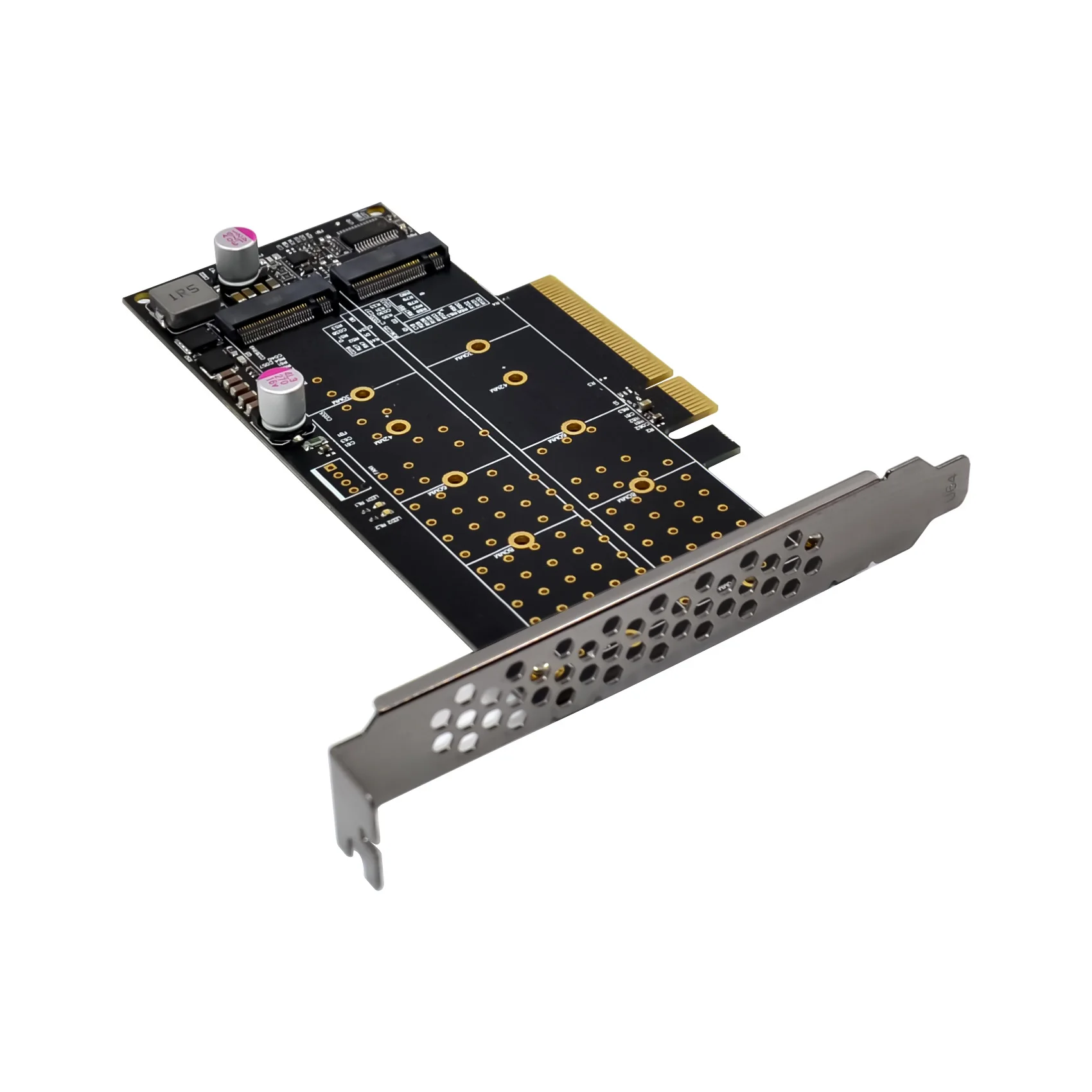 Sunweit ST575 PCIe X8 M.2 clé M SATA adaptateur PCIE X8 vers clé M NVME M.2 22110 2280 2260 adaptateur convertisseur