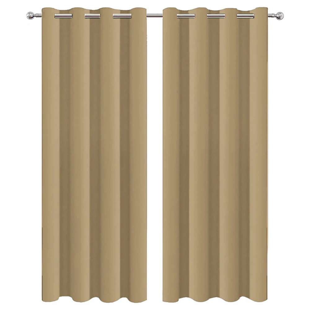 Custom solid color curtains high precision finished curtain fabric blackout fabric in various colors