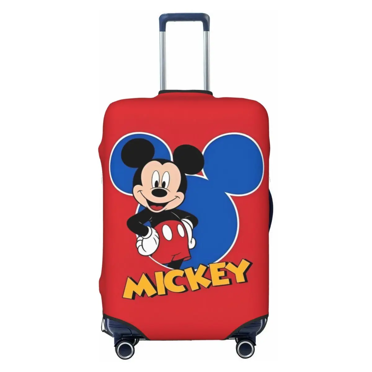 Cute Mickey Mouse Red Suitcase Cover Animal Print Useful Travel Protector Luggage Accesories Vacation