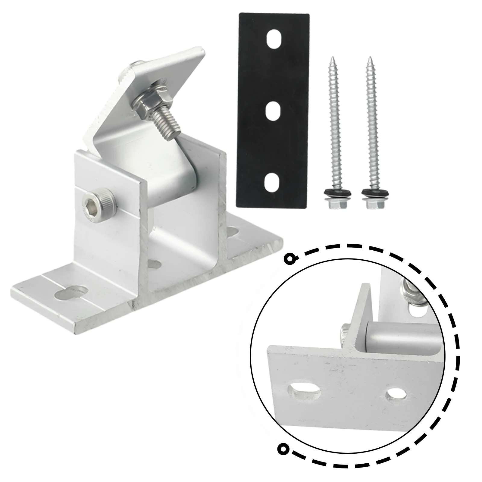 Solar Panel Rotatable Elevation With Angle Bracket Roof Mounting Attachment Solar Panel Brackets Tilt Mounting Rail Support