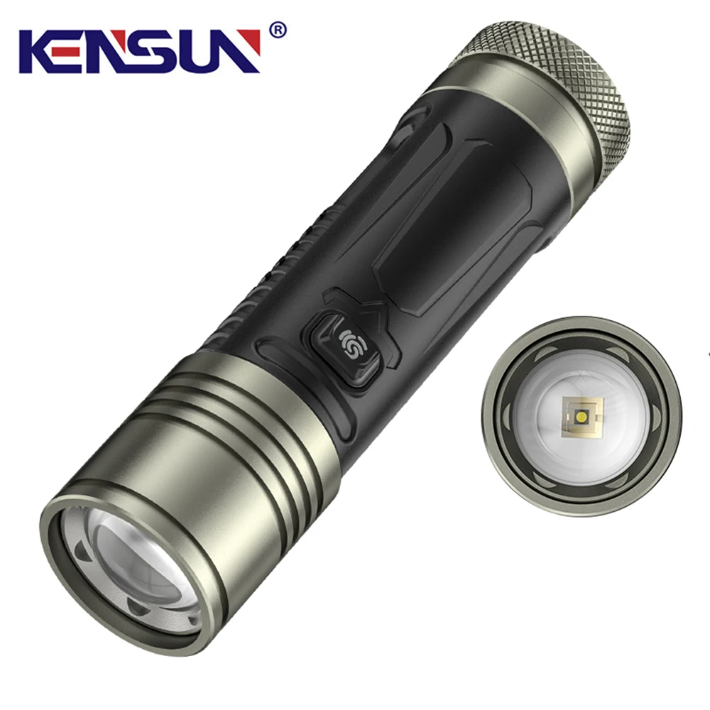 Powerful Torch USB Rechargeable Long Range LED Flashlight Strong Light Lamp Zoom Lantern For Hiking Camping Fishing Adventure