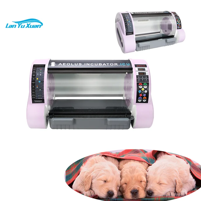 pet icu Veterinary Dog Pet ICU Incubation Car Portable Puppy Incubator with Digital Humidity animal incubator