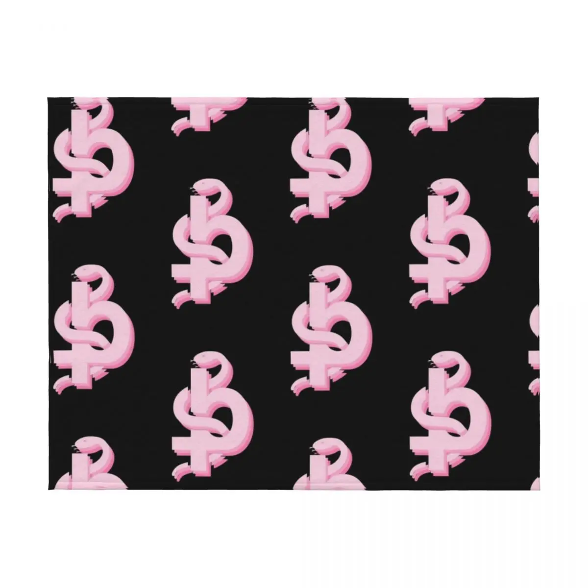 Coperta da tiro rosa con logo Blackbear Designer pesanti per dormire calde per coperte anime invernali
