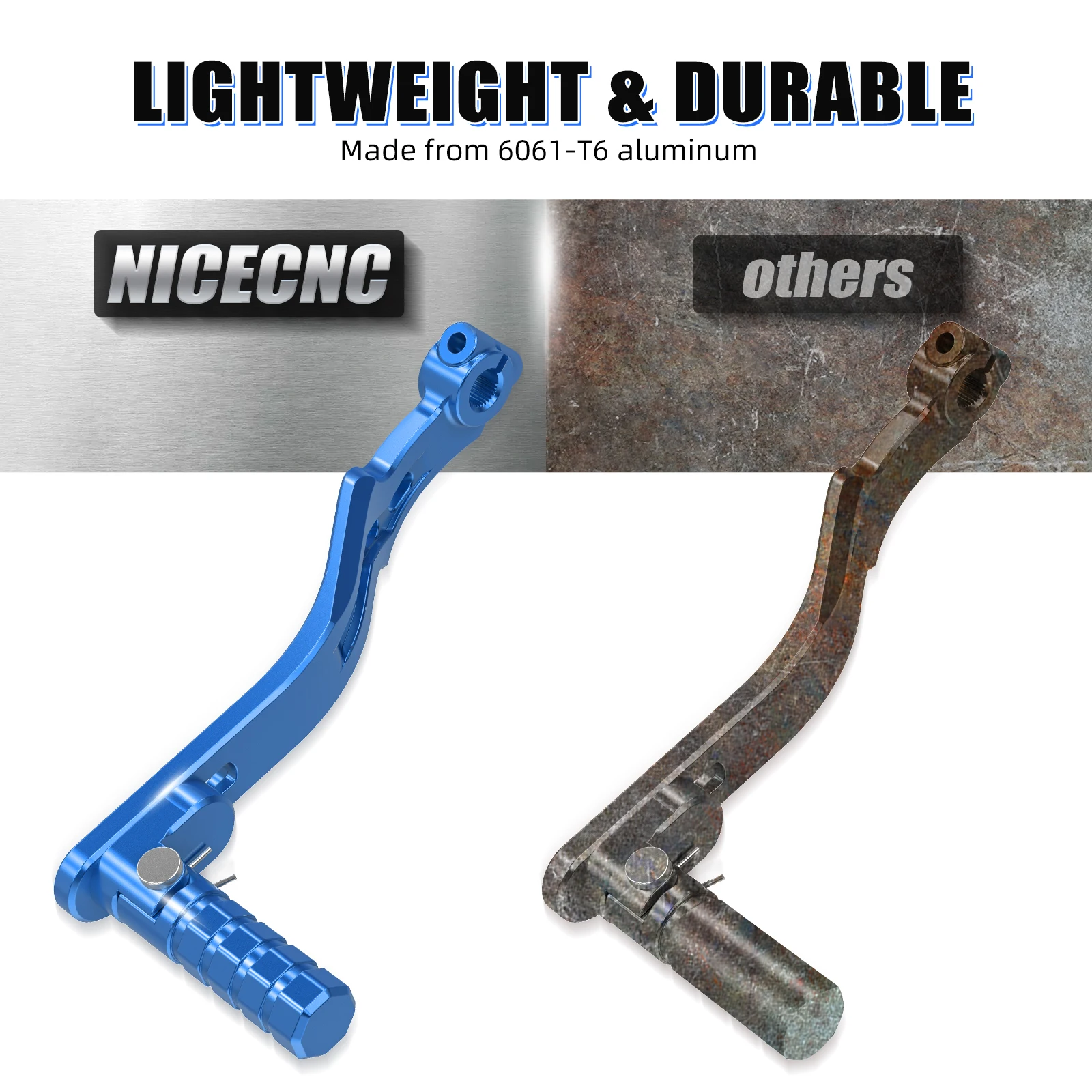 NICECNC For Yamaha Raptor 700R 2013-2026 Shifter Shift Level Pedal Aluminum Spring Rebound Adjustable ATV Accessories