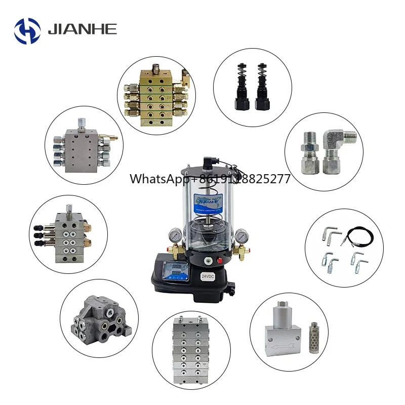 System smarowania kroplowego JIANHE System smarowania kroplowego cnc pompa smaru bhs elektryczna pompa olejowa smarownica centralna