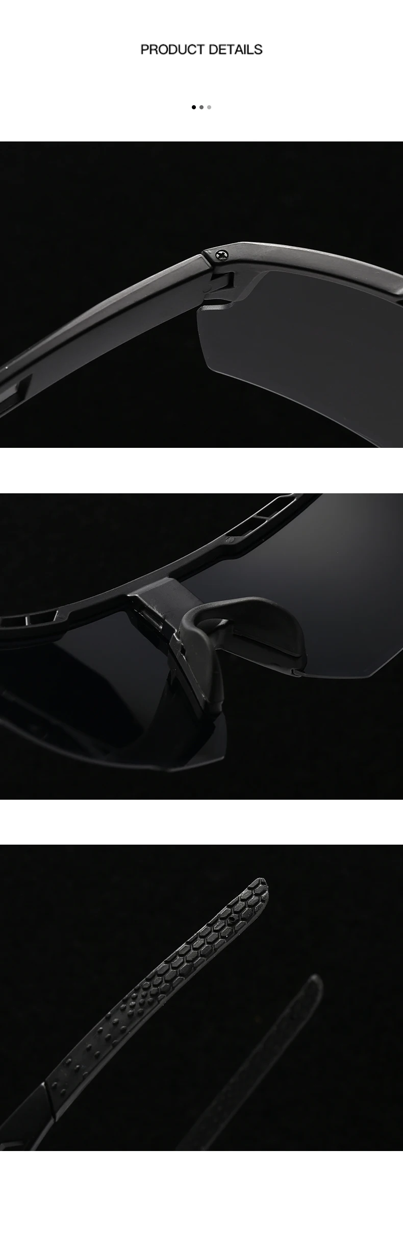 Neue Outdoor-Mode, winddichte Reitbrille mit großem Rahmen, integrierter UV-Schutz, Sport-Sonnenbrille 3254 – Detail 7