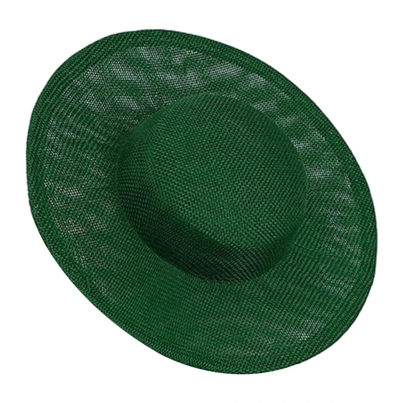 49MF Millinery Party Hat Base Fashion Sinamay Saucer Hat Base Sinamay Hat Base for Weddings Or Everyday Wear