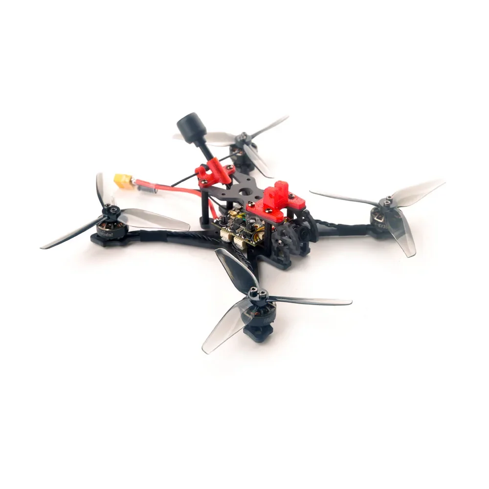 HappyModel Crux35 ELRS V2 3,5 pollici Freestyle Quad CrazyF411 ELRS AIO URAT OVX303 300 mW Caddx Ant 1200TVL EX1404 KV3500 4S