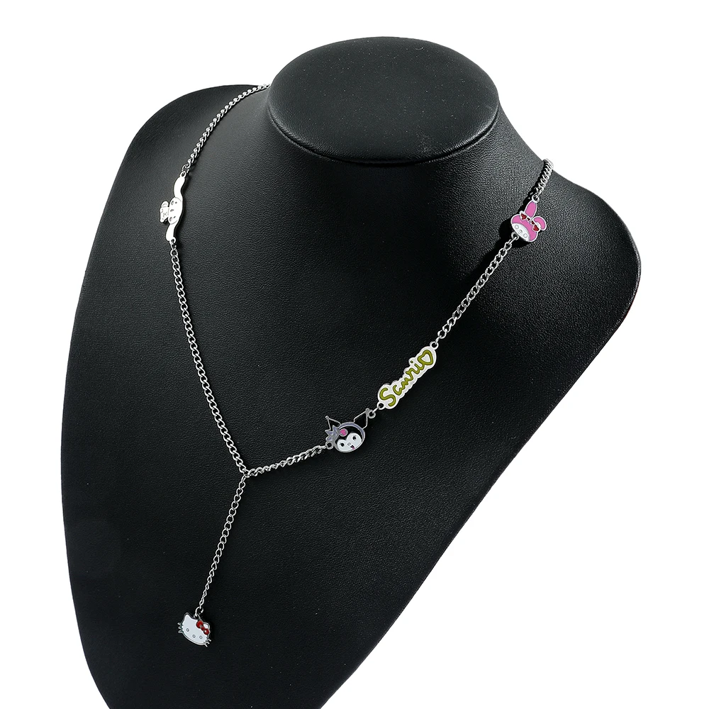 قلادات سانريو كورومي للنساء ، مرحبا كيتي وقرفة القرفة قلادة حلوة ، هدية الموضة #3