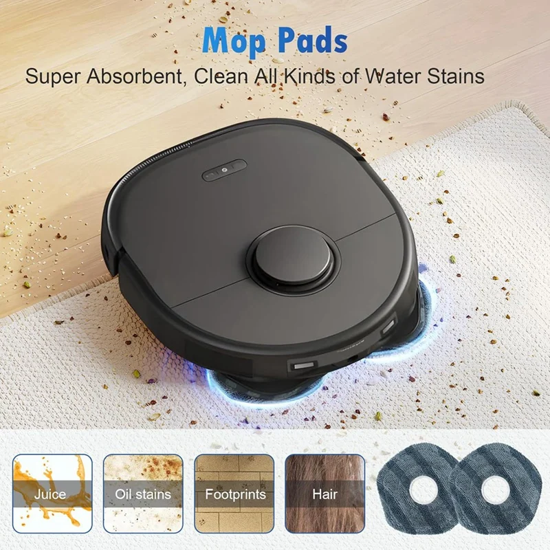 Accessories Kit for X10 Pro Omni Robot Vacuum Cleaner Main Side Brush Hepa Filter Mop Cloth Dust Bags-A009 view 4
