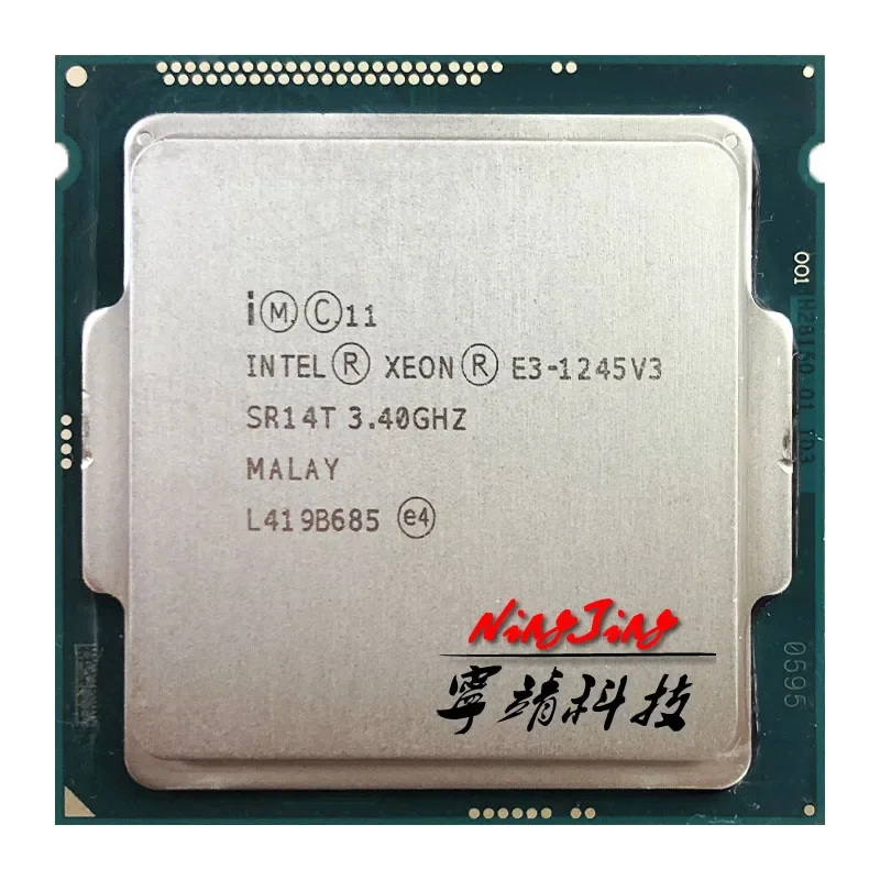 Intel Used Xeon E3-1245 v3 E3 1245v3 E3 1245 v3 3.4 GHz Quad-Core Eight-Thread CPU 8M 84W LGA 1150