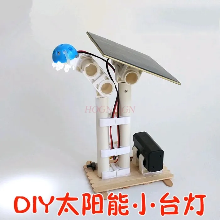 

1 комплект ручной работы, экологически чистый и инновационный, небольшая настольная лампа на солнечной энергии «сделай сам»,