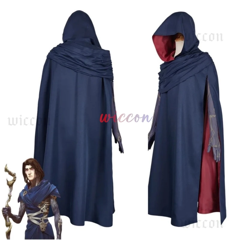 Game LOL Arcane Season 2 Viktor Machine Herald Cosplay Costume Hooded Cloak Robe Glove Wig Adult Man Halloween Christmas Suit