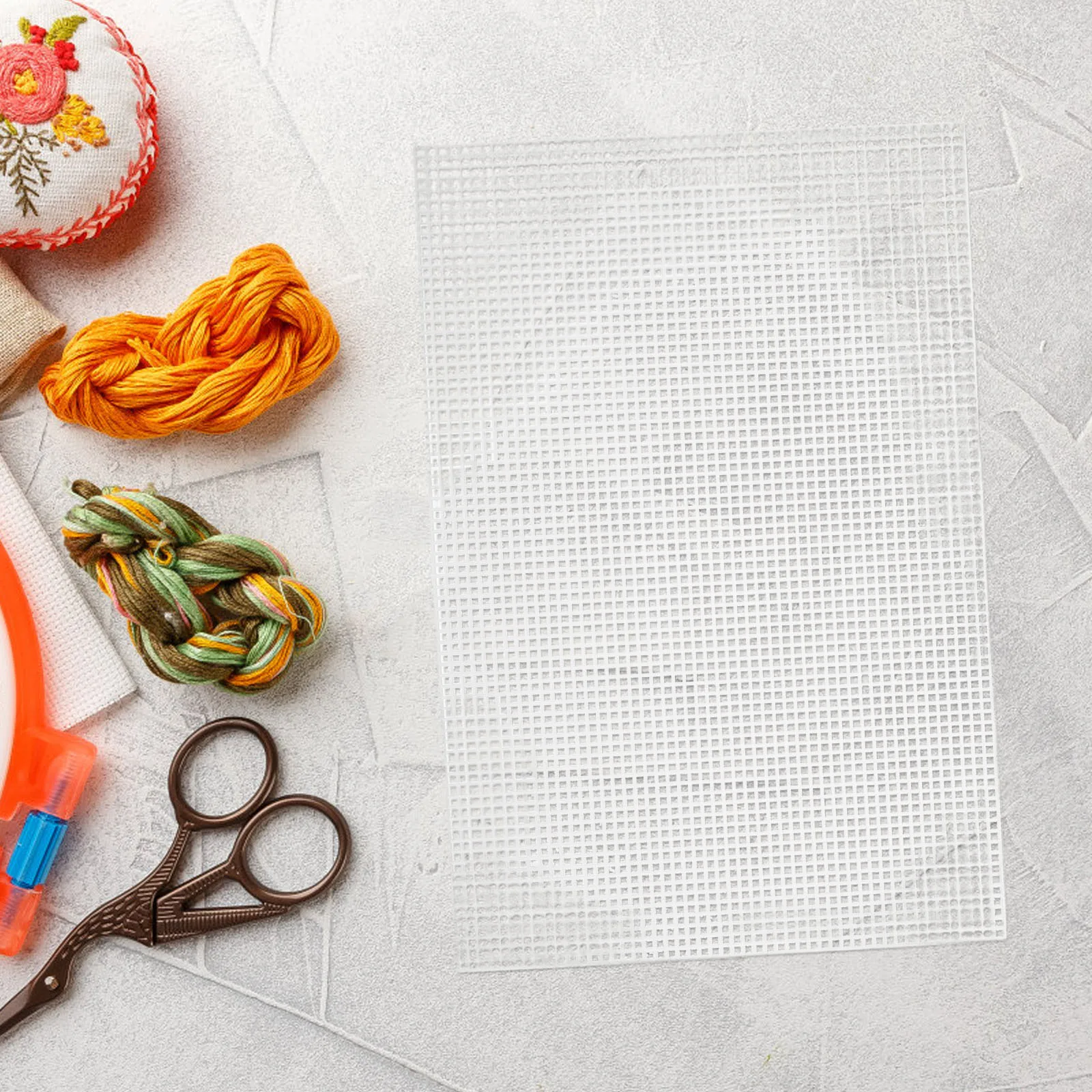 

5 Pcs Cross Stitch Plastic Sheet Diy Embroidery Supplies Fabric Canvas Cloth Stitching