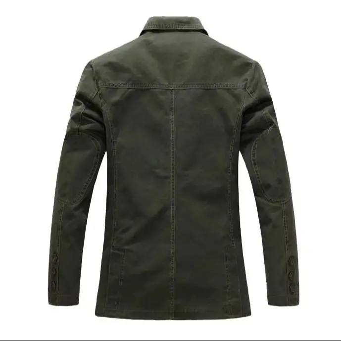 2026 Spring Men 100% Cotton Casual Blazer Men\'s Brand Military Jacket Blazers Mens Suit Coat Male Blazer Masculino Jackets