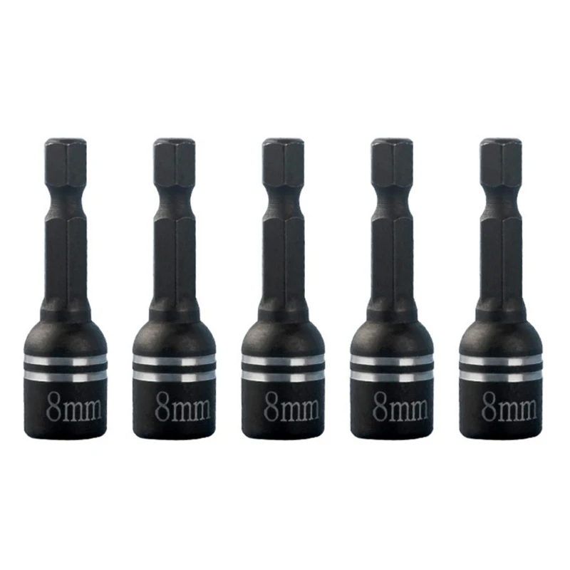 

5Pcs Nut Driver Set Nut Driver for Impact Drill Deep Nut Driver Set