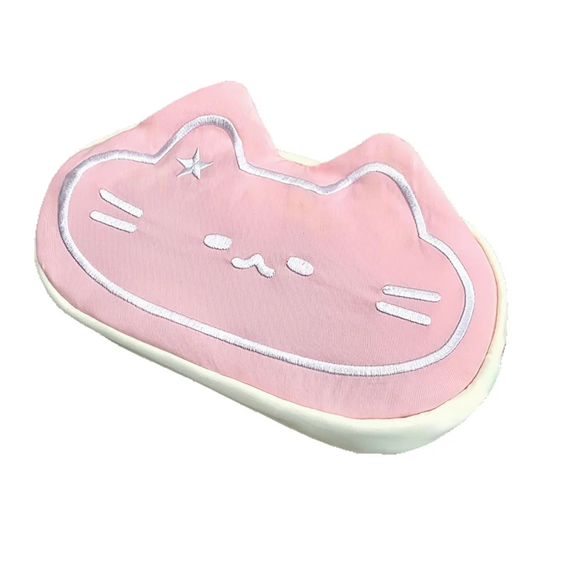 漫画の子猫をイメージした大型ペン収納バッグ、ピンクの子供用ペンケース