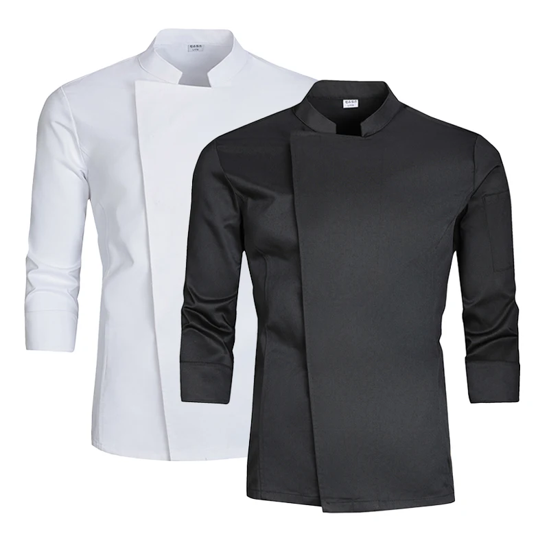 High Quality Food Service Long Sleeve Chef Jacket Restaurant Workwear Men Cook Professional Cooking Uniform for Autumn/Winter