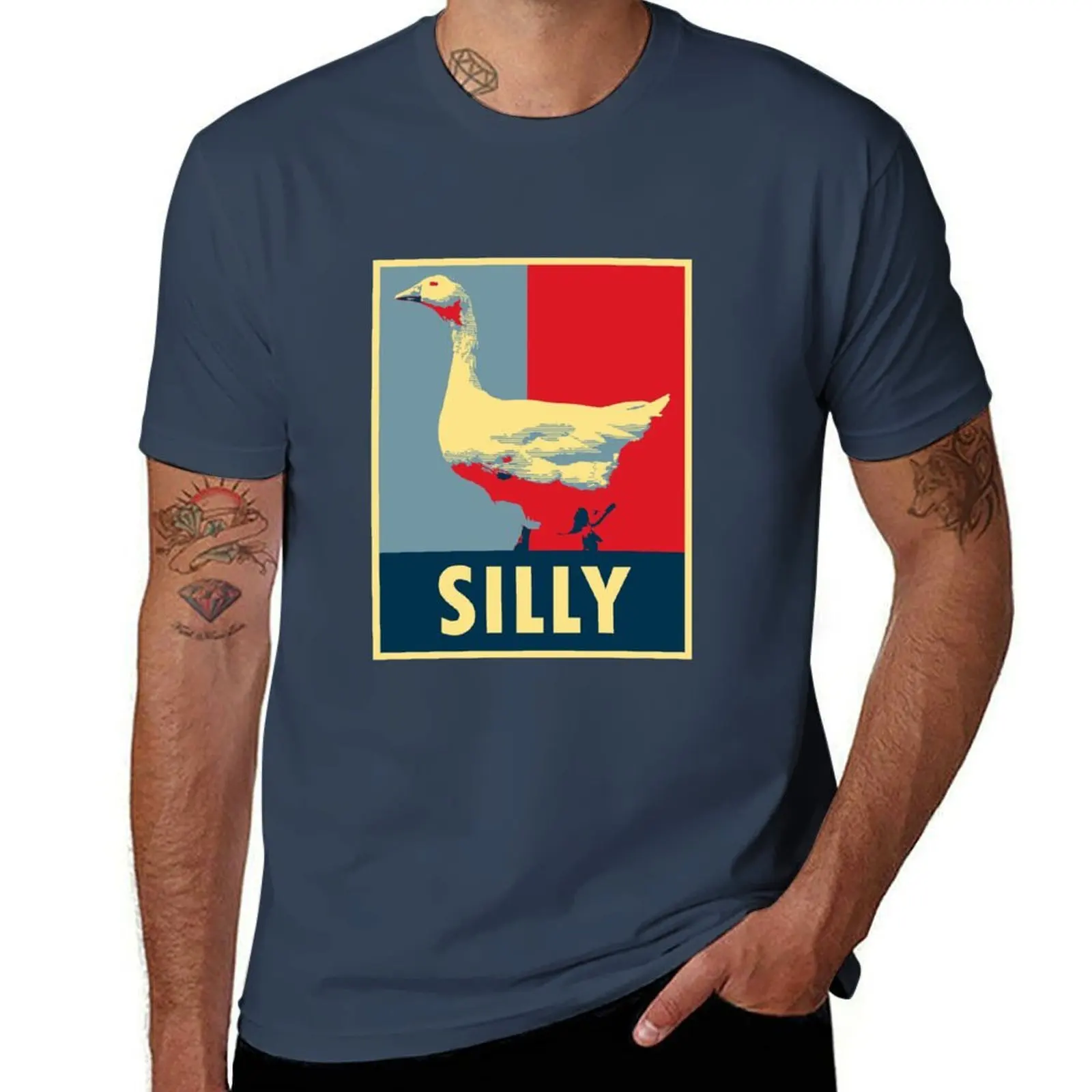 

Silly Goose T-Shirt Daily Casual Short Sleeve Tee Shirt