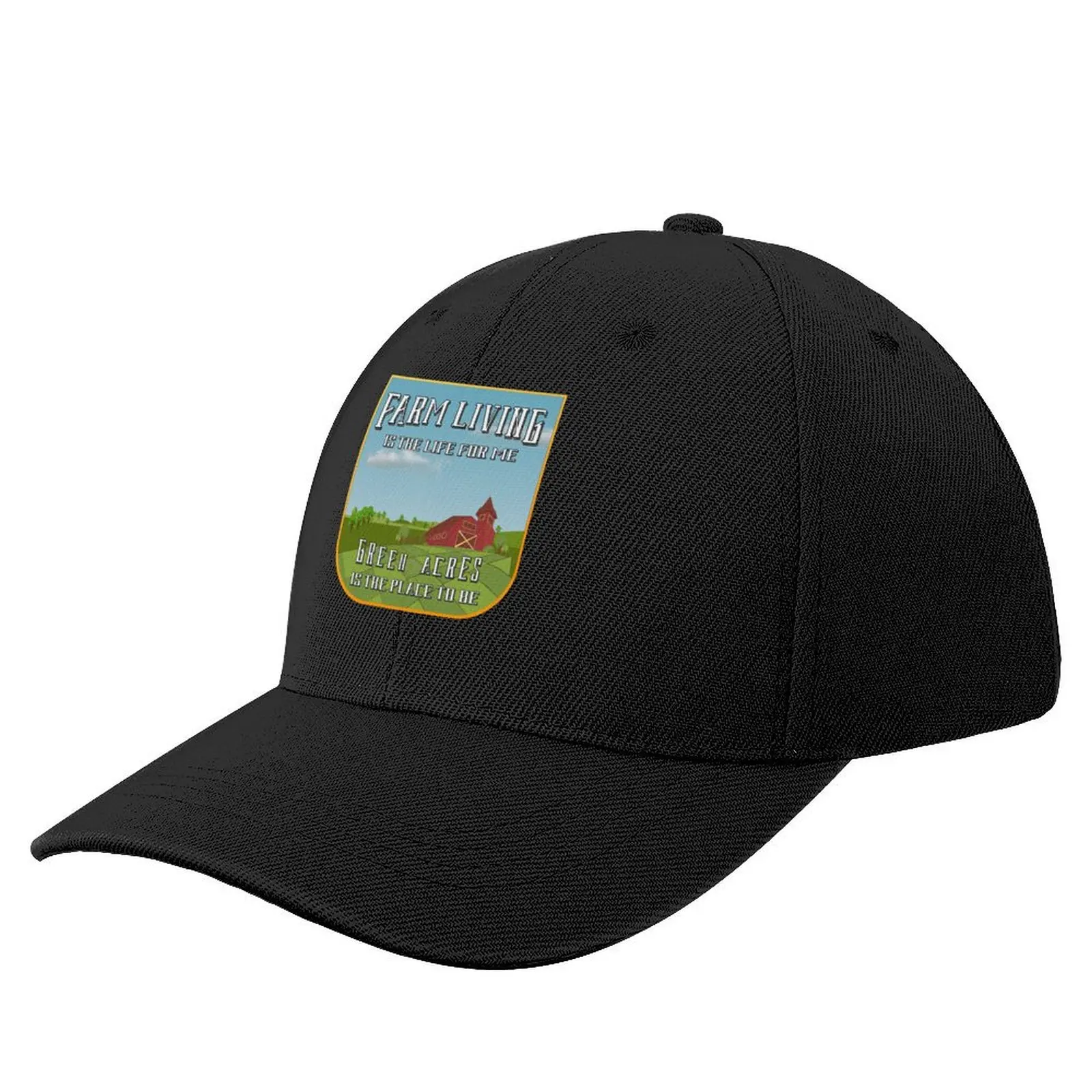 Farm Living Is The Life For Me, Green Acres Is The Place To Be Baseball Cap Trucker Cap Cosplay Ladies Men's