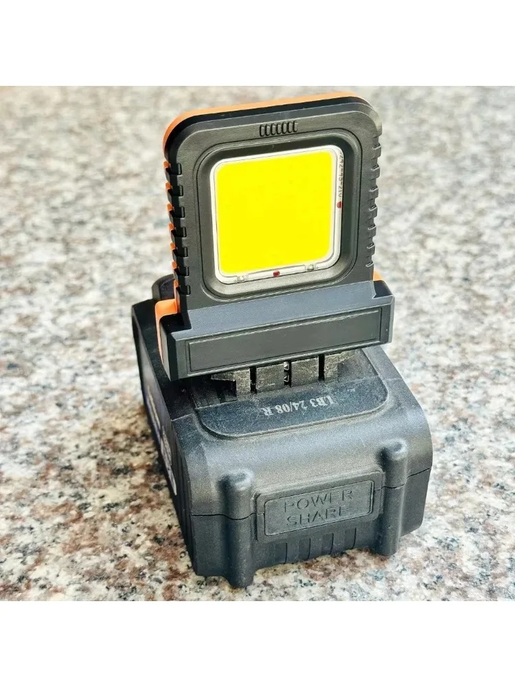 Super Jasna Przenośna Lampa Robocza LED o Długiej Żywotności i Mocy, Idealna do Pracy Nocą, Zasilana Akumulatorem Litowo-jonowym 21V, Narzędzie Elektryczne — zdjęcie 2